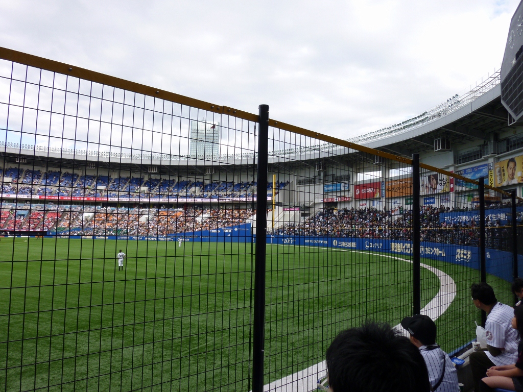 外野応援指定席から応援