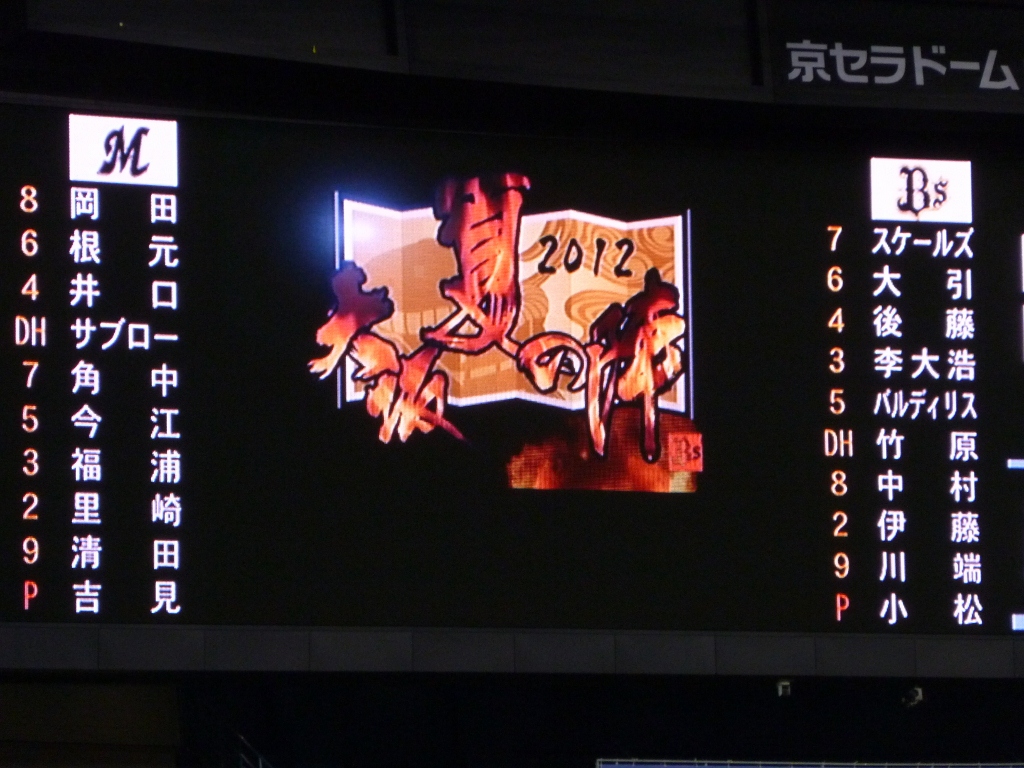 スタメン発表